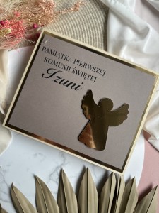 Pamiątka I Komunii Świętej - pudełko na Merci
