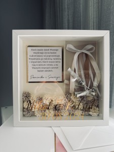 Ślubna ramka na pieniądze