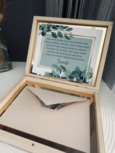 Pamiątka Ślubna - na pieniądze i czekoladki Merci