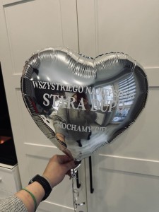 NAKLEJKA NA BALON - WSZYSTKIEGO NAJLEPSZEGO STARA DUPO