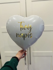 NAKLEJKA NA BALON - DOWOLNY NAPIS